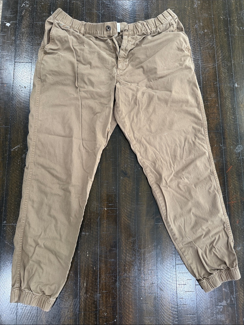 Men's Bearbottom Tan Elastic-Waist Jogger Pants